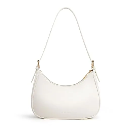 Vegan Leather Shoulder Bag, White