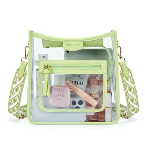 Clear Crossbody Bag IV, Classic Green