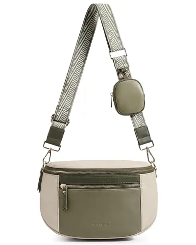 Vegan Leather Sling Bag, Green